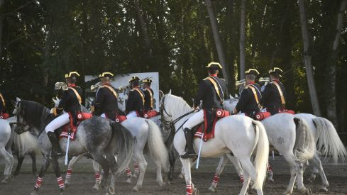 Espectáculo ecuestre de la Guardia Civil en Camponaraya