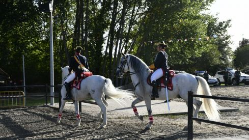 Espectáculo ecuestre de la Guardia Civil en Camponaraya