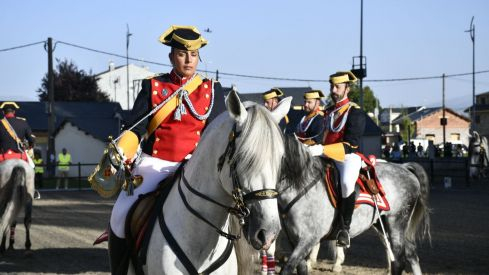 Espectáculo ecuestre de la Guardia Civil en Camponaraya