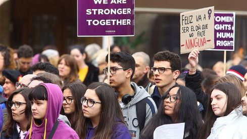 Manifestacion dia de la mujer ponferrada 2020