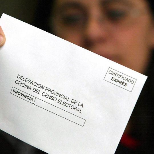 Voto por correo. archivo 