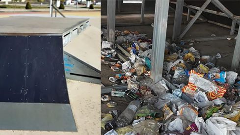 limpieza obras skate park ponferrada