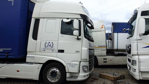 Huelga de camioneros en el Bierzo