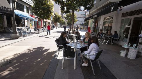 terraza tiempo primavera