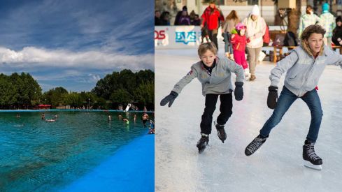 toral de los vados pista hielo playa fluvial