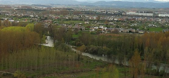 El Sil a su paso por el barrioponferradino