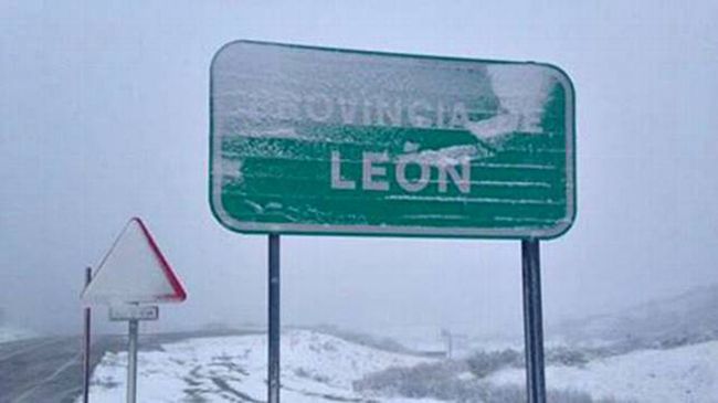 nieve provincia leon