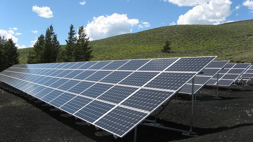 Imagen de una planta fotovoltaica