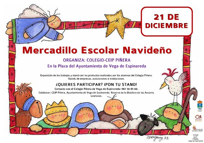 Cartel Mercadillo Escolar Navideño 2019-ok