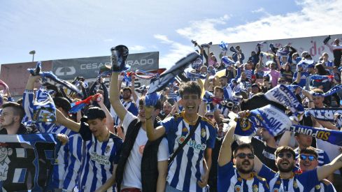 Foto de archivo del partido Lugo - Ponferradina donde tuvo lugar la pelea