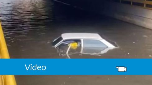 video inundacion subterraneo ferrocarril