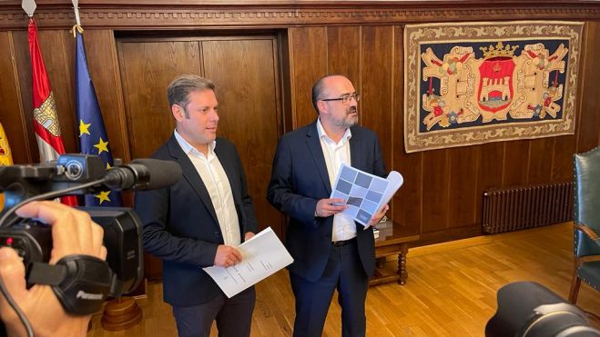 Iván Alonso y Marco Morala en la rueda de prensa de este viernes