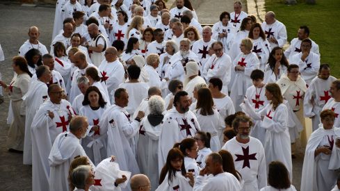 Ordenación de nuevos caballeros de la Noche Templaria