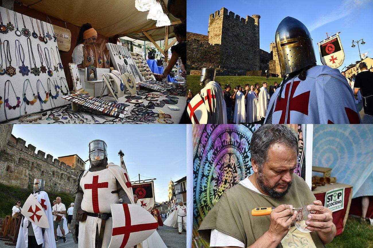 Mercado medieval y desfile caballeros templarios