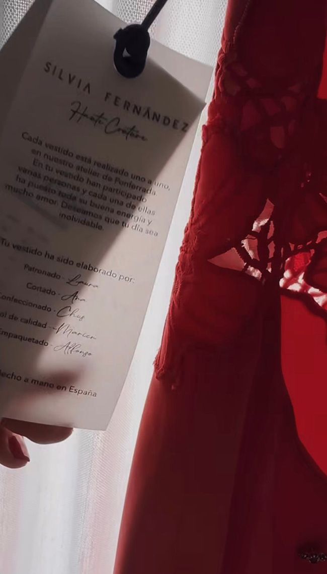 Vestido de la mujer de Abascal, por Silvia Fernández . Vestido de la mujer de Abascal, por Silvia Fernández .