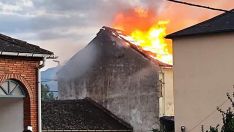 Incendio en una casa de Almázcara