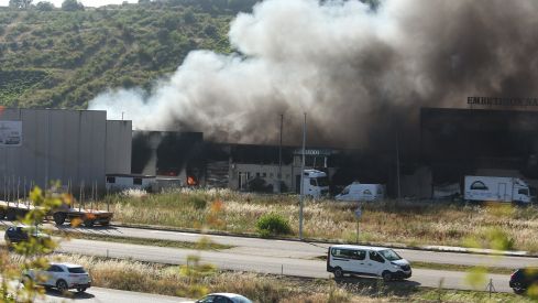 Incendio de la fábrica Embutidos San Cruz