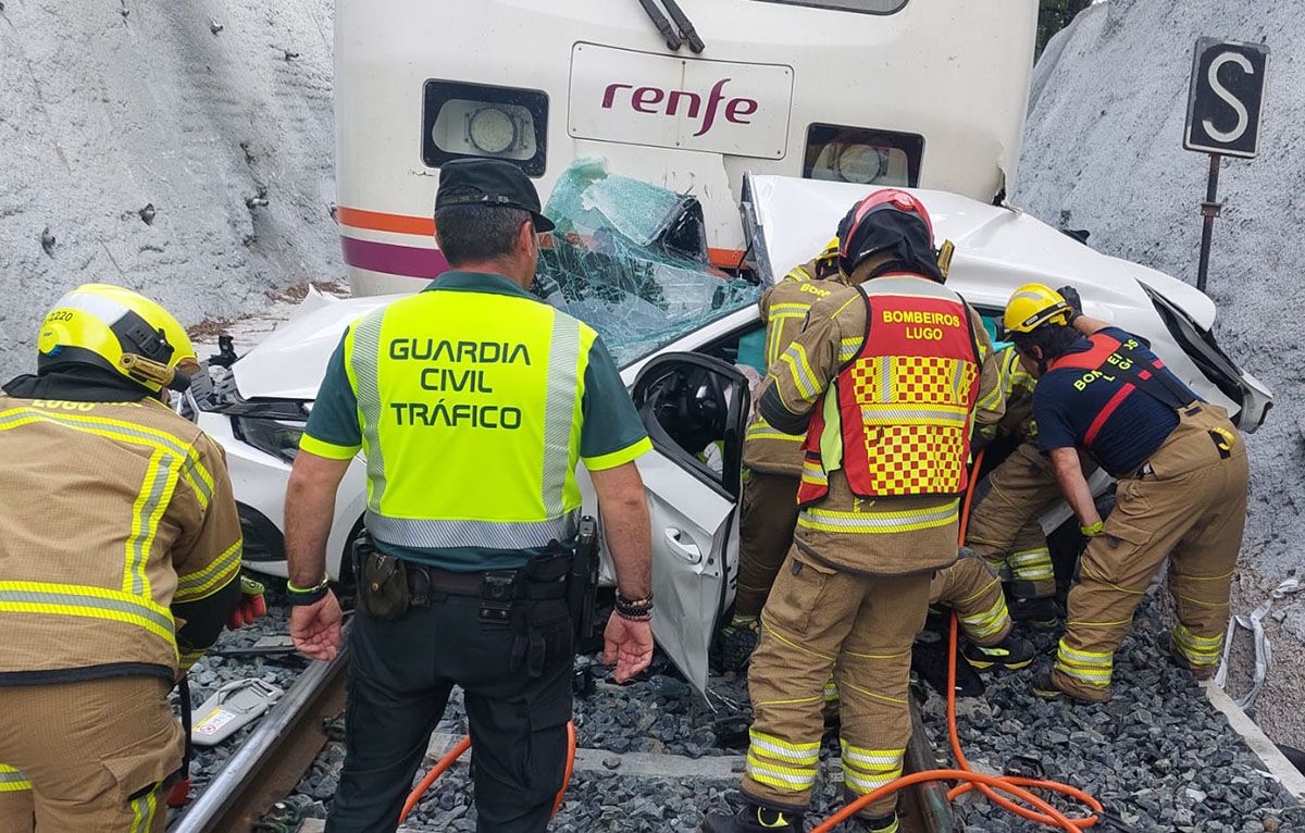 Accidente mortal paso a nivel Lugo 
