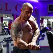 Domingo Uría en su gimnasio Bull Gym Sport