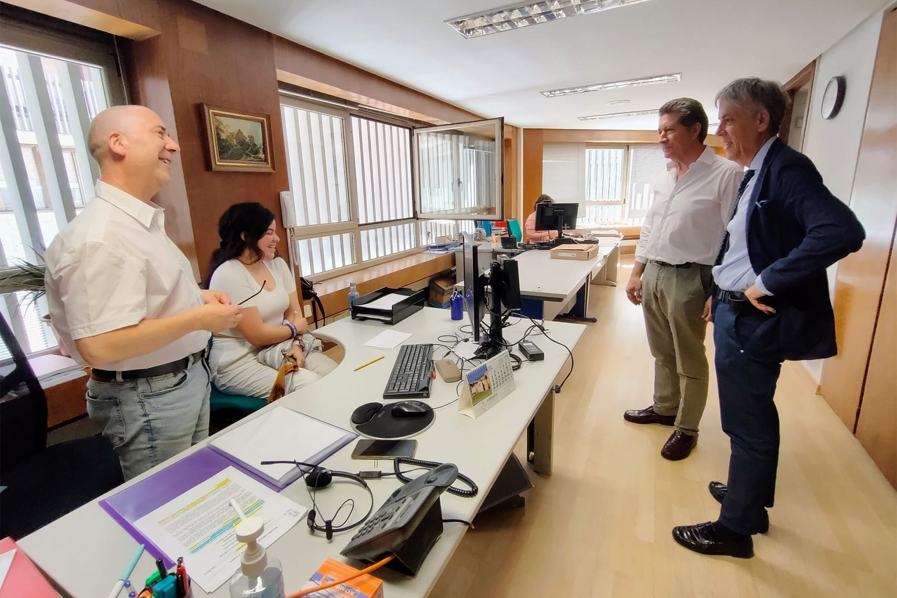 Eduardo Diego visita la Gerencia de Atención Primaria de León 