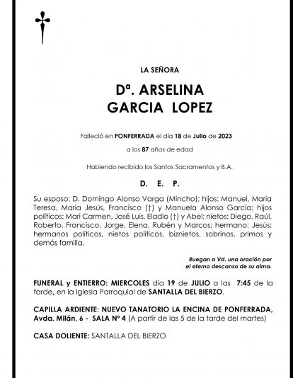 ARSELINA GARCIA LOPEZ