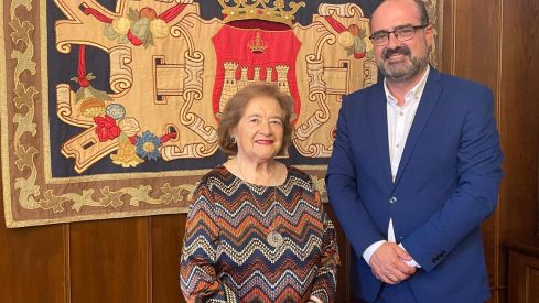 Marco Morala junto a Yolanda Ordás 