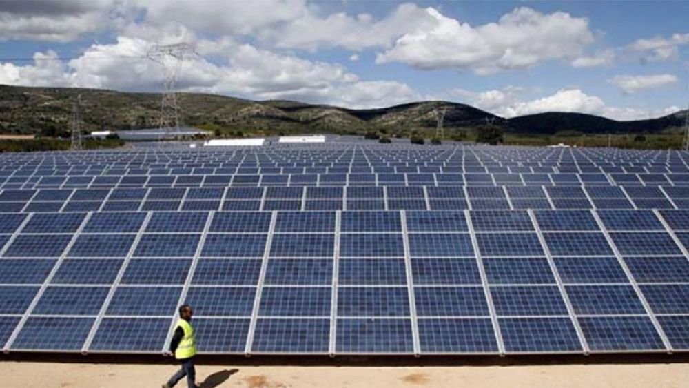 Imagen de una planta fotovoltaica 