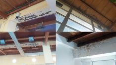 Imagen del deterioro de las piscinas del Toralín