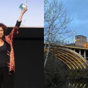 Icíar Bollaín visita el Castillo de Ponferrada