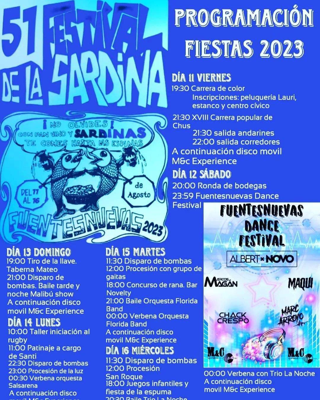 Cartel de las Fiestas de Fuentesnuevas