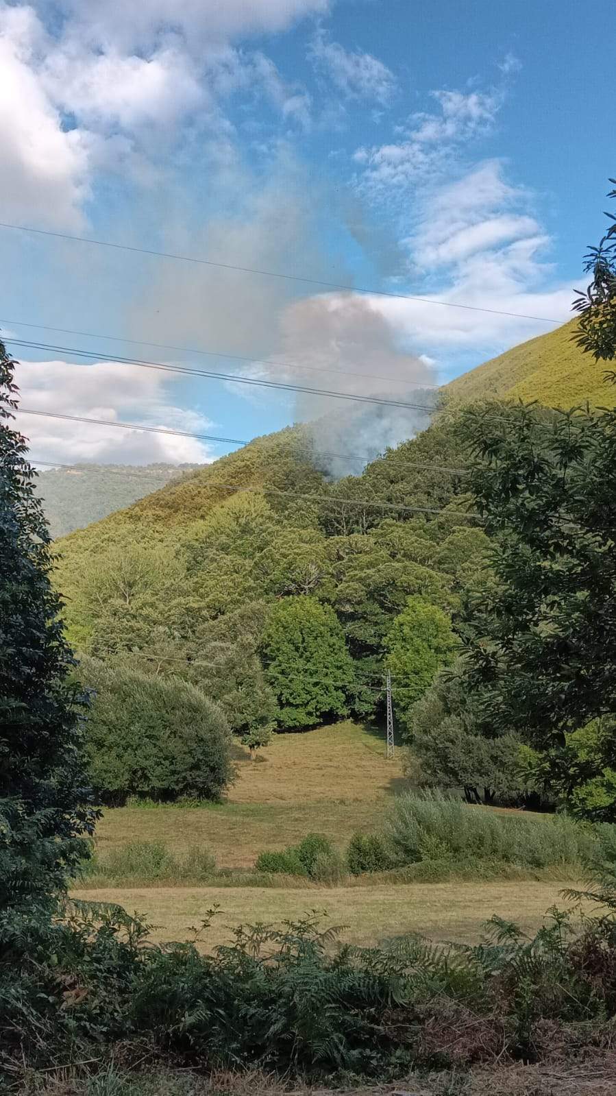 Imagen del incendio en Balboa