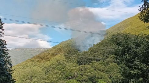 Imagen del incendio de Balboa