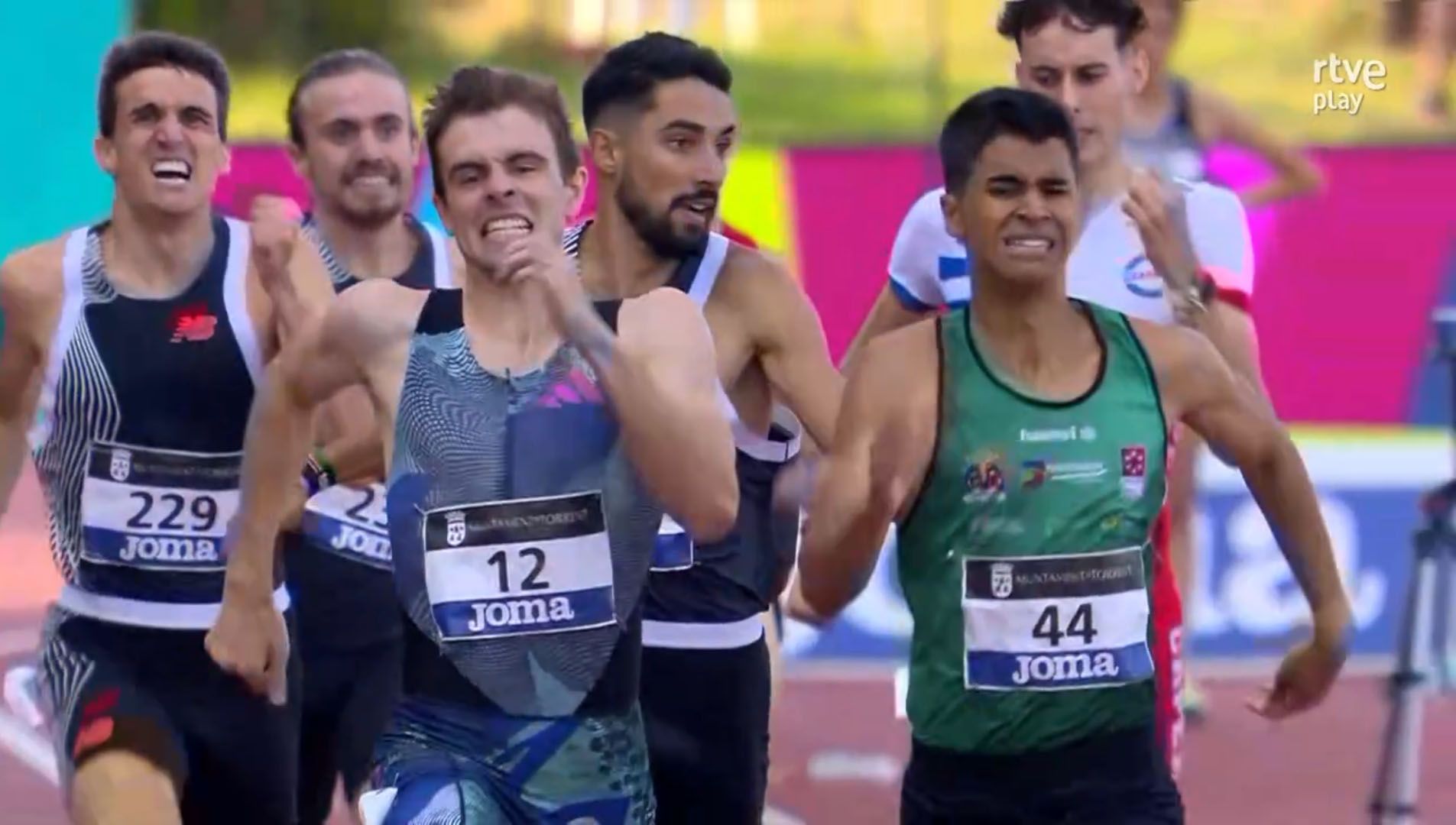 Saul Ordoñez en el campeonato de España de 800m
