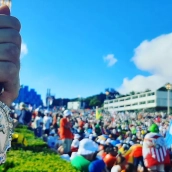 Imagen de la Cofradía Jesús Nazareno de Ponferrada en la JMJ