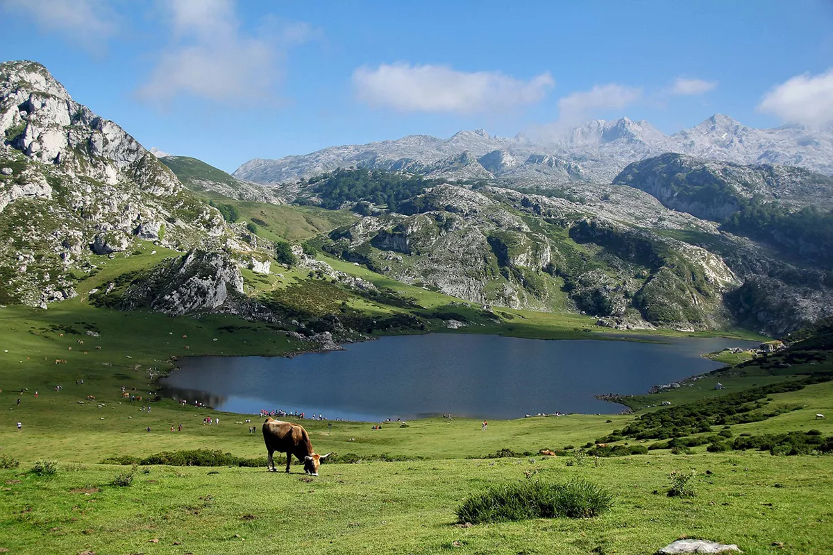 Imagen de los lagos de Covadonga, Asturias