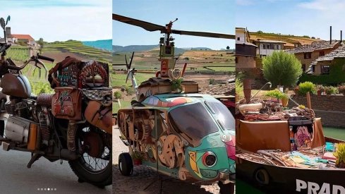 ¿Cómo sería la gama de vehículos Prada a Tope si el icónico berciano hubiese tenido un barco, un helicóptero o una moto?