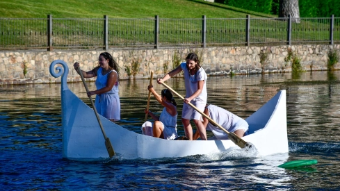 Batalla naval de la Ludus Bergidum de Cacabelos Batalla naval de la Ludus Bergidum de Cacabelos