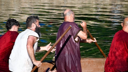 Batalla naval de la Ludus Bergidum de Cacabelos