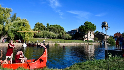 Batalla naval de la Ludus Bergidum de Cacabelos