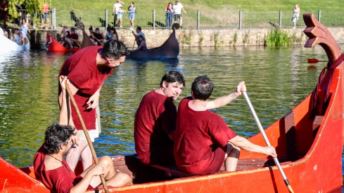 Batalla naval de la Ludus Bergidum de Cacabelos