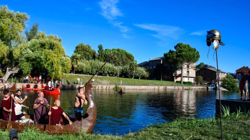 Batalla naval de la Ludus Bergidum de Cacabelos