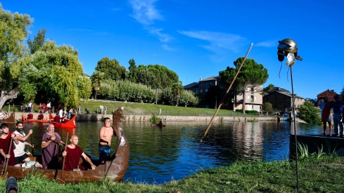 Batalla naval de la Ludus Bergidum de Cacabelos