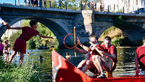 Batalla naval de la Ludus Bergidum de Cacabelos