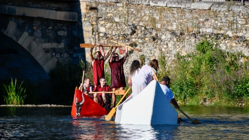 Batalla naval de la Ludus Bergidum de Cacabelos