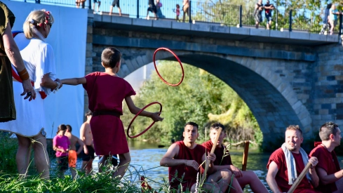 Batalla naval de la Ludus Bergidum de Cacabelos