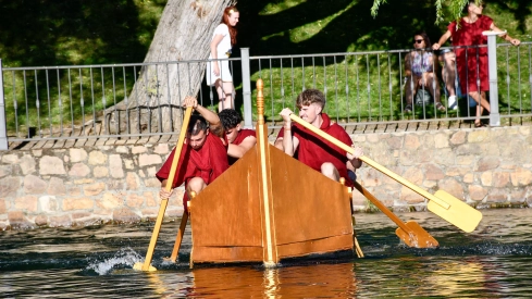 Batalla naval de la Ludus Bergidum de Cacabelos