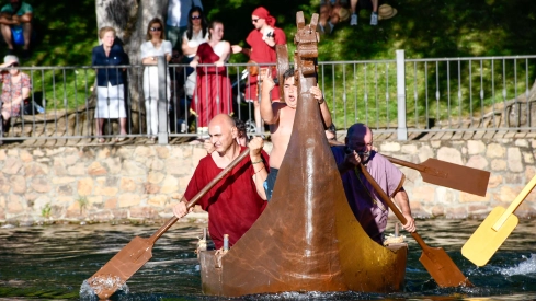 Batalla naval de la Ludus Bergidum de Cacabelos