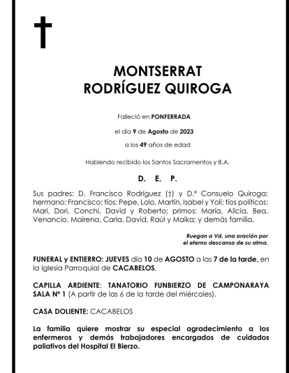 MONTSERRAT RODRIGUEZ QUIROGA 