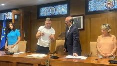 Marco Morala en la comparecendia de esta mañana Marco Morala en la comparecendia de esta mañana