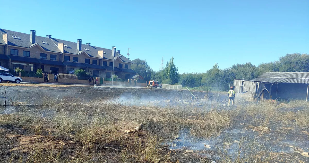 Imagen del incendio de Fuentesnuevas